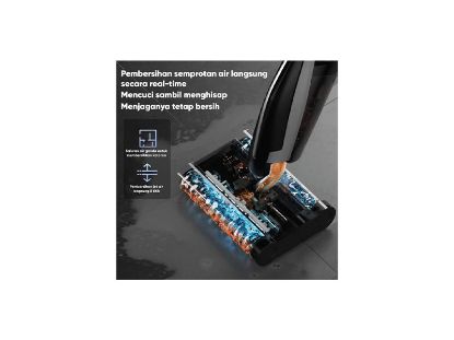 تصویر جارو شارژی آب و خاک درما مدل Deerma DEM-VX96W